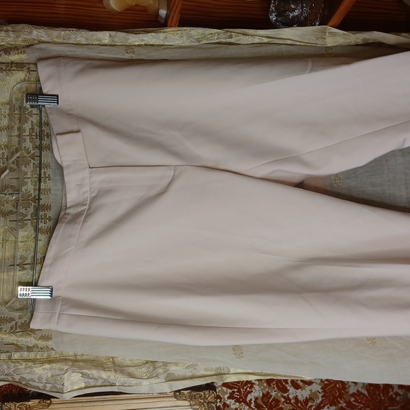 Anne Klein cotton poly straight pants 10 - Picture 2 of 3